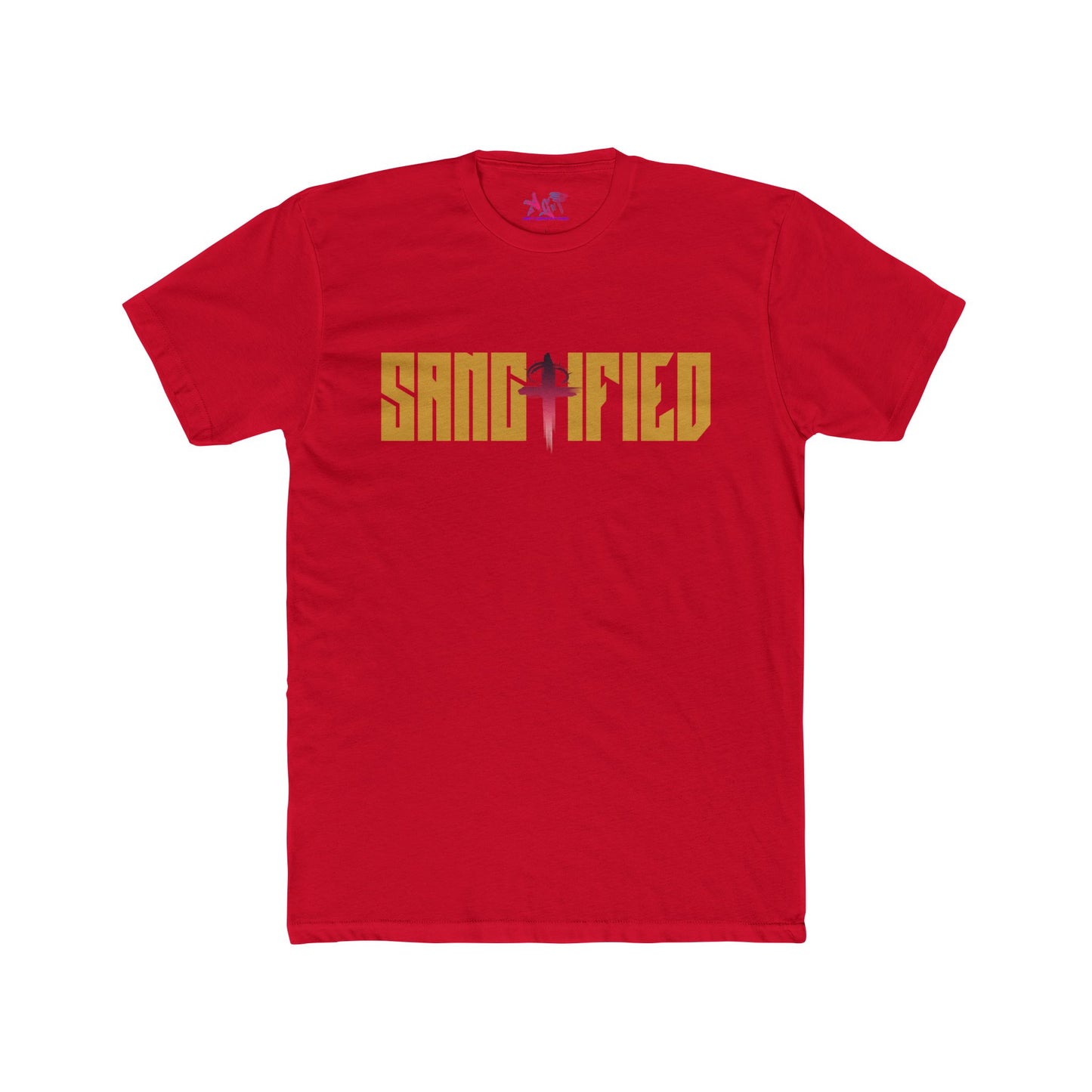 Sanctified Tan Men's Cotton Crew Tee