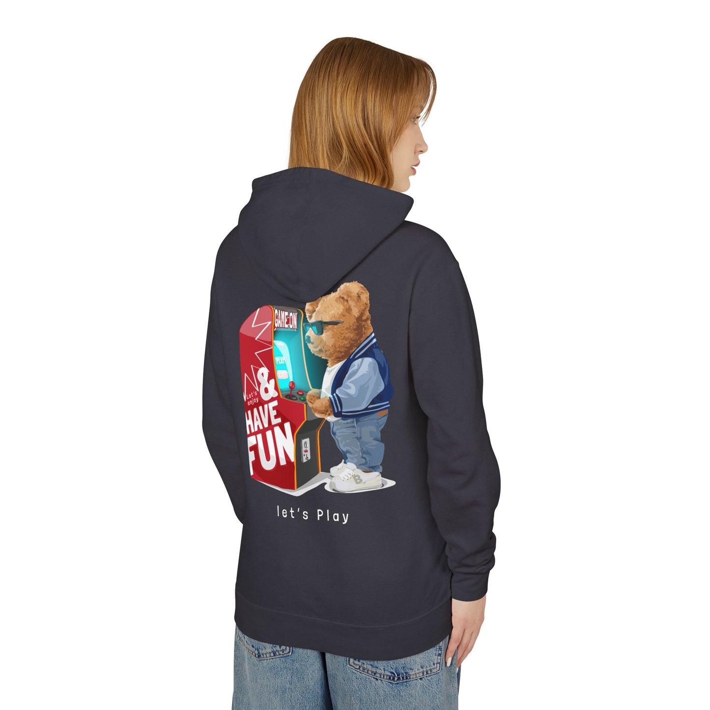 Game on Adult Unisex Lightweight Hooded Sweatshirt