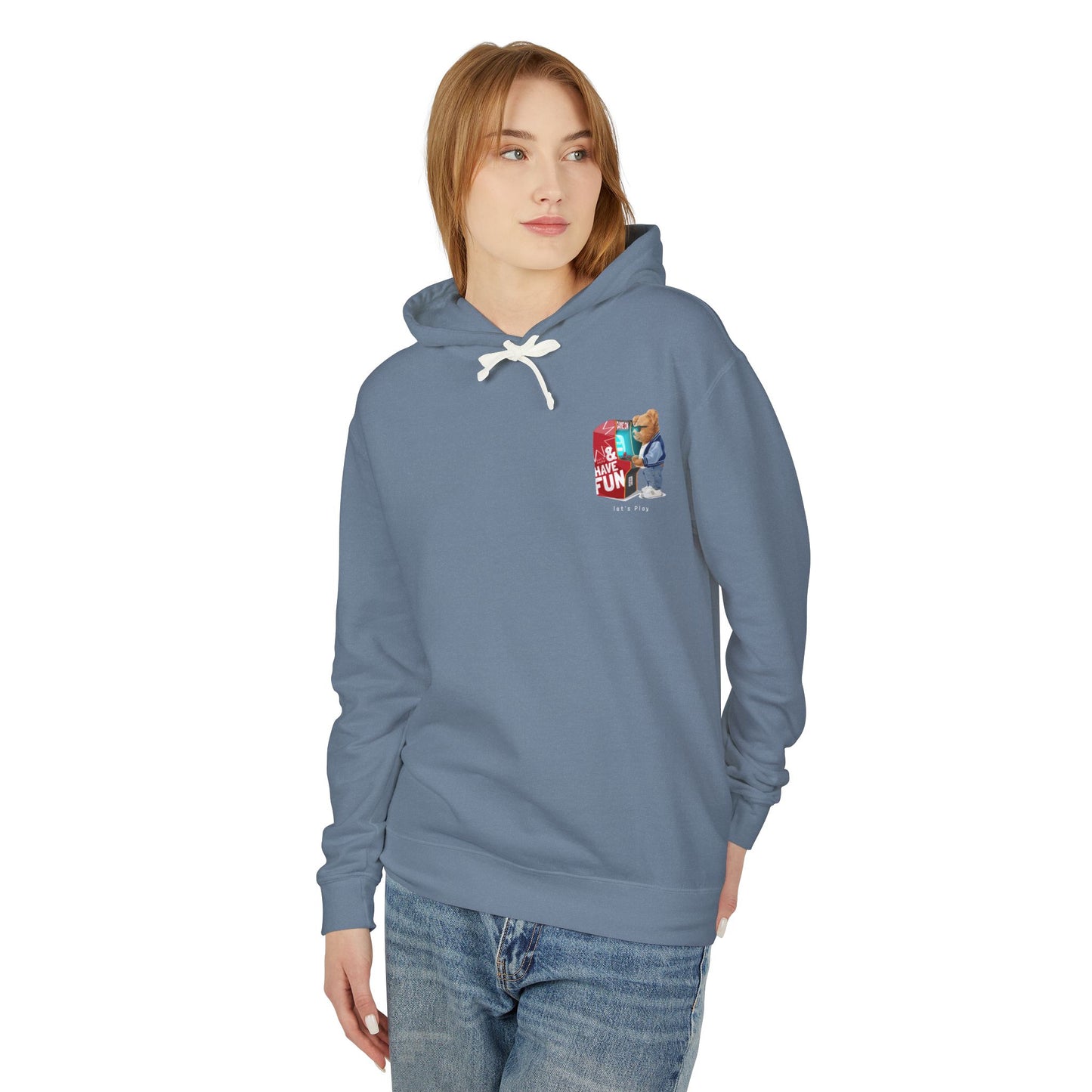 Game on Adult Unisex Lightweight Hooded Sweatshirt