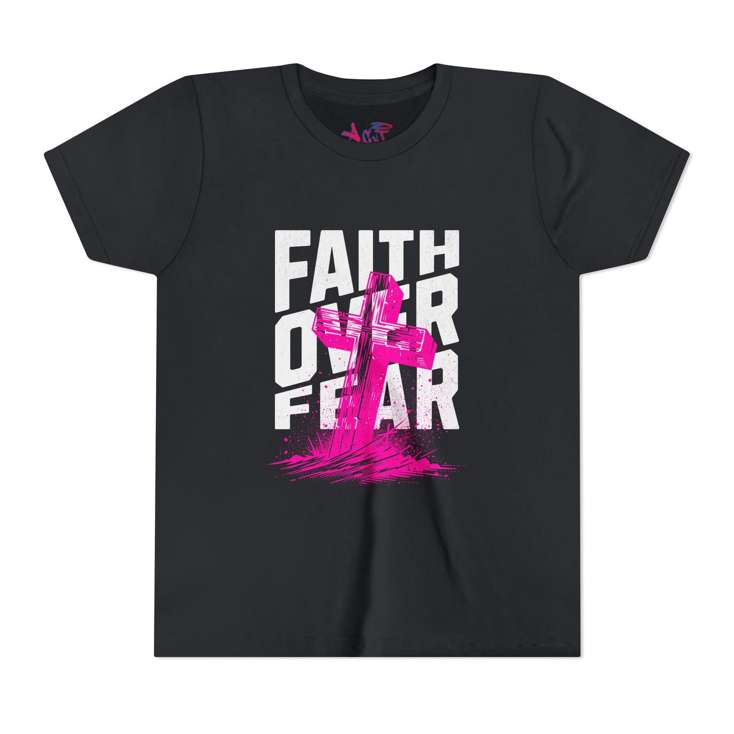 Youth Faith Over Fear Short Sleeve Tee