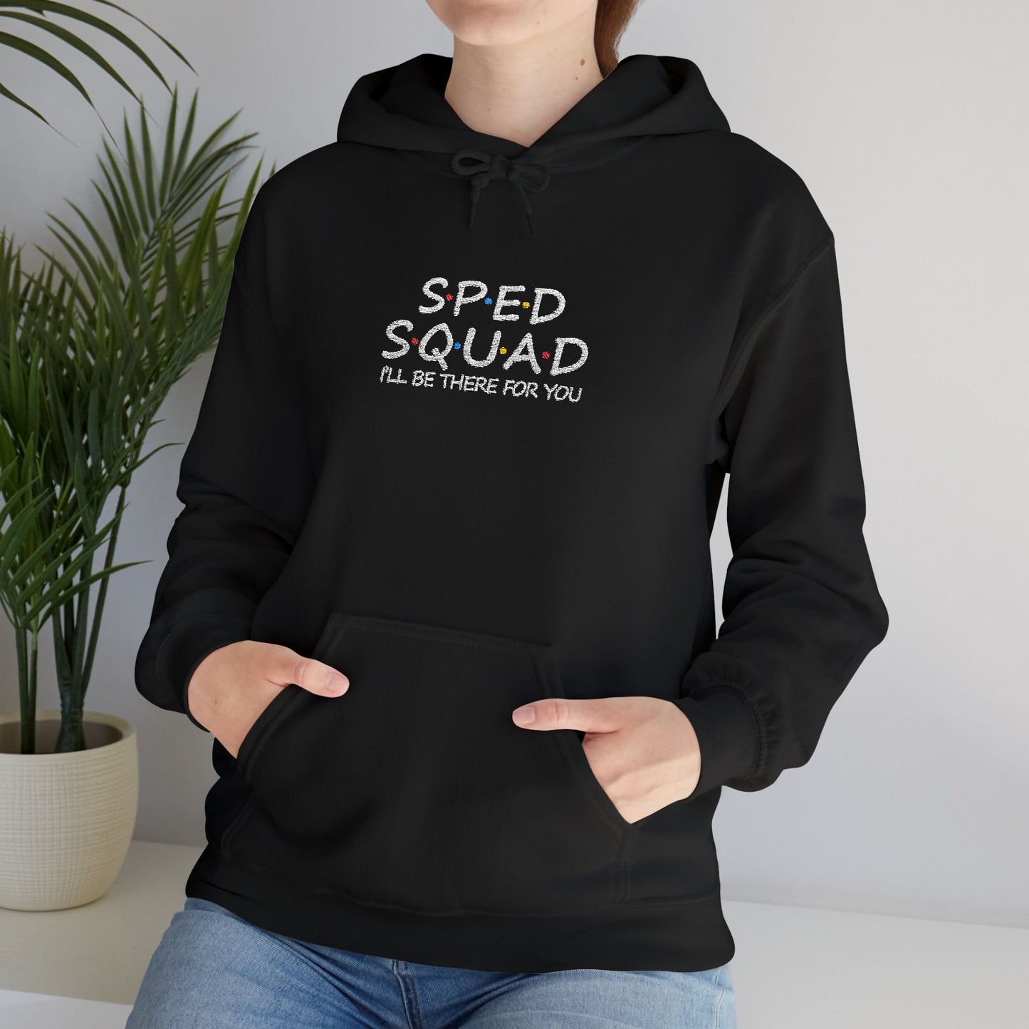 Sped Squad Embroidered Unisex Heavy Blend™ Hooded Sweatshirt